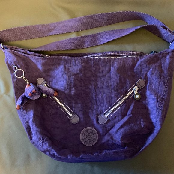 Kipling Bags Kipling Dark Purple Hobo Crossbody Bag Poshmark